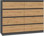 Topeshop M8 120 ANT/ART KPL chest of drawers Comoda