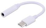 SAVIO USB Type 3.1 C (M) - Jack 3.5mm (F) Audio adapter White AK-35