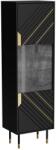  Cama MOUNTAIN display cabinet 54x40x180 black + gold Bufet