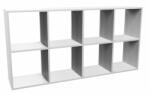 Topeshop MALAX 2X4 BIEL living room bookcase Raft