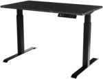  Desk with electric height adjustment MOON 121x67x72-120 black/san sebastian