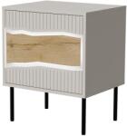  Cama Bedside cabinet, 2 pcs. INSERTO 50x40x61.5 cashmere + LED