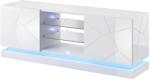  Cama TV cabinet QIU 160 MDF white gloss/white gloss
