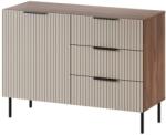 Cama Chest of drawers 2 ALMERA 104x42x75 walnut/cashmere Comoda