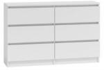 Topeshop M6 120 BIEL 2X3 chest of drawers Comoda