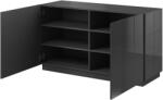 Cama sideboard 2D REJA graphite grey gloss/graphite grey gloss Comoda