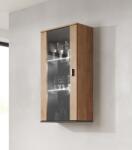 Cama hanging display cabinet SOHO lefkas oak/black Bufet