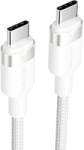 Vention USB-C to C cable, braided, 3A, 480Mbps, 60W, 2m, WH