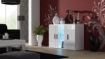 Cama sideboard 120 cm SOHO S7 white/white gloss Comoda