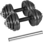  REBEL ACTIVE Adjustable dumbbells in a case 30 kg with a bar