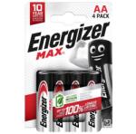 Energizer MAX tartós elem AA, alkáli, 4db/csomag E303323700 (E303323700)