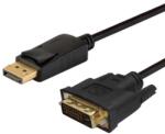 SAVIO CL-106 video cable adapter 1.8 m DisplayPort DVI Black