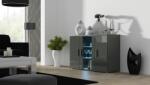 Cama sideboard 120 cm SOHO S7 grey/grey gloss Comoda