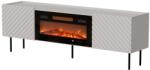  Cama LUCCA TV cabinet 180x40x59 cashmere + black fireplace