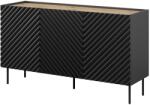  3D2SZ ONDA chest of drawers 150x45x85 black Comoda
