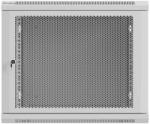  Wall-mounted rack cabinet 19" 9U 600x600 grey perforated door Lanberg (flat pack)