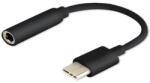 SAVIO USB Type 3.1 C (M) - Jack 3.5mm (F) Audio adapter Black AK-35/B