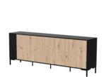 Cama MERCI chest of drawers 200 x 40 x 74 cm black/artisan oak Comoda