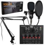 DNA YOU2B - podcast kit (microphone, audio interface, tripod)