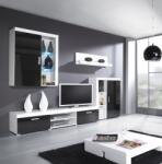  Cama hanging display cabinet SAMBA white/black gloss Bufet