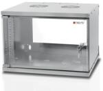 TECHLY Wall Rack Cabinet 19 6U prof. 450 Grey Assembled" I-CASE EL-1006G45
