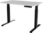  Desk with electric height adjustment MOON 121x67x72-120 Black/White