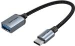 Vention USB 3.0 C Male to A Female OTG Cable 0.15M Gray Aluminum Alloy Type