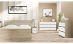 Topeshop M2 SONOMA MIX nightstand/bedside table 2 drawer(s) Oak, White