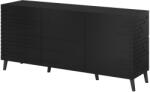  Nova chest of drawers 155x40x72 Black Mat Comoda