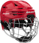 BAUER Cască de hochei RE-AKT 155 Combo Red Youth