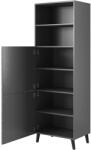  Cabinet ABETO 60x40x176, 5 cm graphite/glossy graphite Bufet