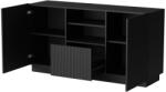 Cama LIVERTI chest of drawers 150x42x78 black Comoda