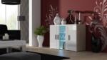 Cama sideboard 120 cm SOHO S7 sonoma oak/white gloss Comoda