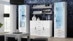 Cama living room sideboard UNI WHITE white/white gloss Comoda