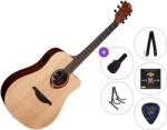 LÂG GUITARS Tramontane T70DCE Premium SET Natural Satin Електро-акустична китара Дреднаут