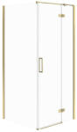 Cersanit Cabina de dus 80x80x195 cm, sticla securizata 6 mm, dreapta, Auriu, Cersanit Jota (S160-024)