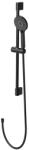 Cersanit Set dus cu bara 80 cm si baterie dus inclusa, negru mat, Cersanit Virgo (S951-853)