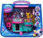 Littlest Pet Shop Set de joaca cu 3 figurine, Littlest Pet Shop, Spin & Style Boutique Figurina