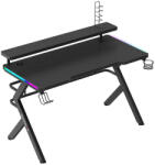 Huzaro HERO 5.0 gamer asztal, RGB, 120 x 60 cm
