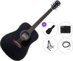 Pasadena PD-200E Premium SET Black Chitară electro-acustică Dreadnought