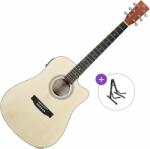 SX SD304TCE Basic SET Natural Chitară electro-acustică Dreadnought