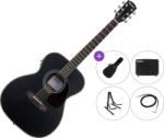 Pasadena PG-200E Premium SET Black Chitară electro-acustică Jumbo