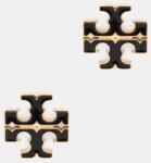 Tory Burch női rozsdamentes acél zománc fülbevaló Icon - fekete Univerzális méret