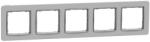 Schneider Electric SEDNA ELEMENTS Ötös keret, univerzális, hamuszürke (SDD393805) (SDD393805)