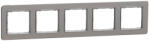 Schneider Electric SEDNA ELEMENTS Ötös keret, univerzális, szálcsiszolt alumínium (SDD370805U) (SDD370805U)