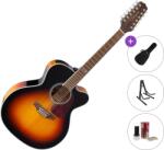Takamine GJ72CE-12 Standard SET Brown Sunburst Chitară electro-acustică cu 12 corzi