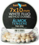 BaitBait Method dumbel Wafter, 7x10 mm, Álmok tengere (rák-máj), fehér, 20 g (BBMDW-AT710)