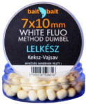 BaitBait Method dumbel Wafter, 7x10 mm, Lelkész (keksz-vajsav), fehér, 20 g (BBMDW-LE710)