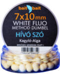 BaitBait Method dumbel Wafter, 7x10 mm, Hívó szó (kagyló-alga), fehér, 20 g (BBMDW-H710)