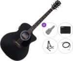 Pasadena PGC-100E Premium SET Black Chitară electro-acustică Jumbo
